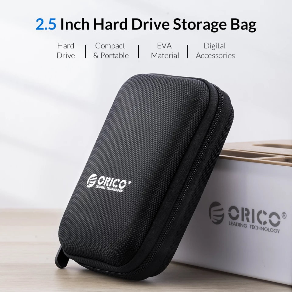 Orico 100% Original External Portable Hard Disk Drive Case - Black