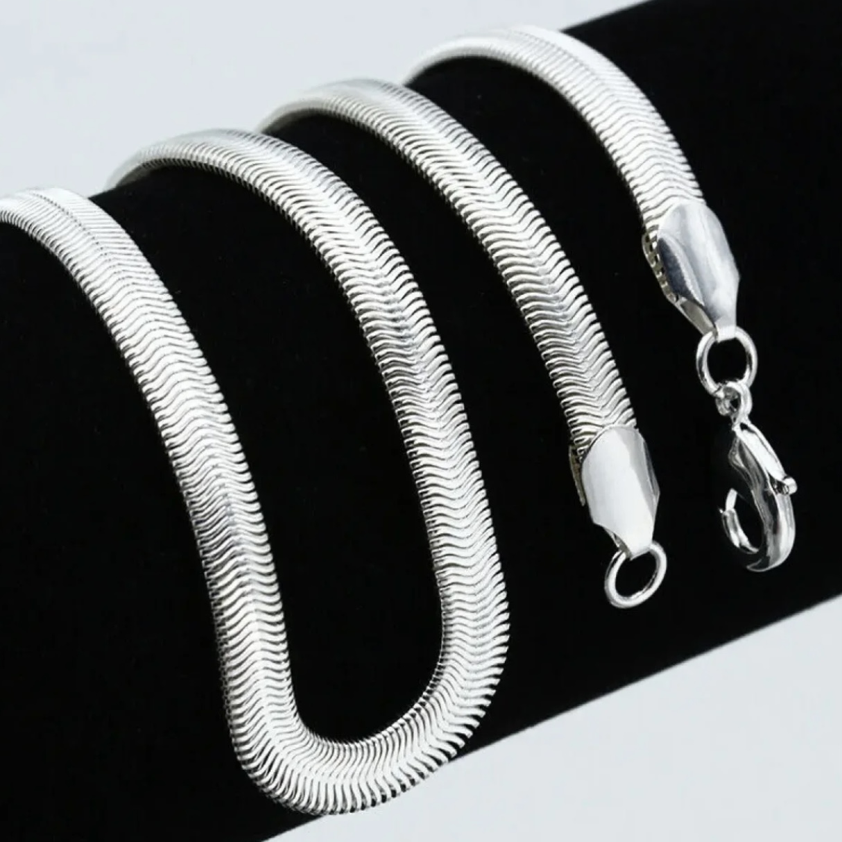 1pc Men's Snake Chain Necklace Steel Necklace Fashion Simple Gift For Boys