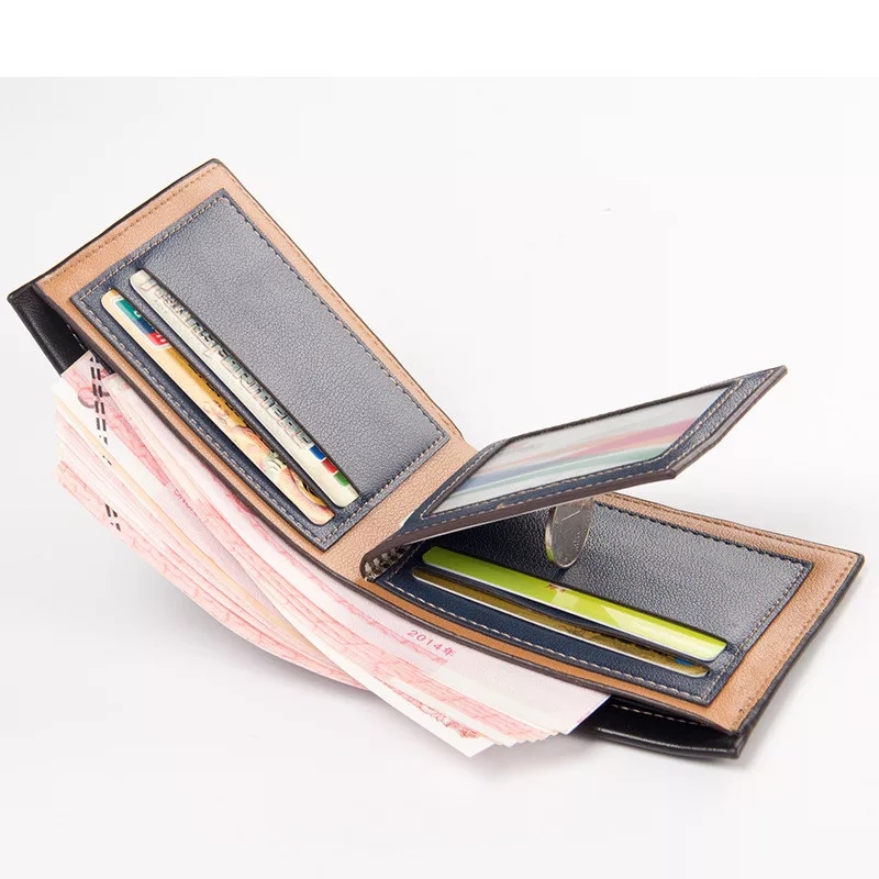 Genuine Pocket Wallet For Men – Boys ATM Wallet High Quality Card Cash Holder - Slim Pocket Friendly Small Portable For Travel Wallet - Best Cardholder New Men’s Money Wallets Gift For Loved One Compatible Size Space Saving Wallet - Male Travel Purse