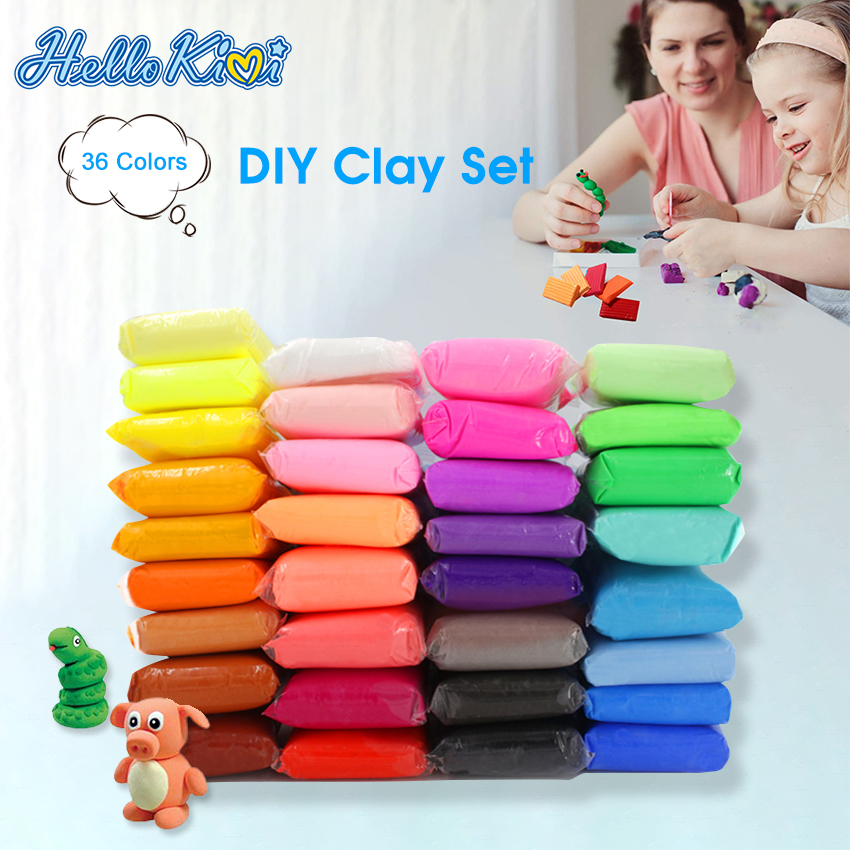 Free shipping Hot! Retail Magic Clay, Healthy Air-dry Clay, multicolor  super light clay without smell, 24pieces/lot no toxic - AliExpress