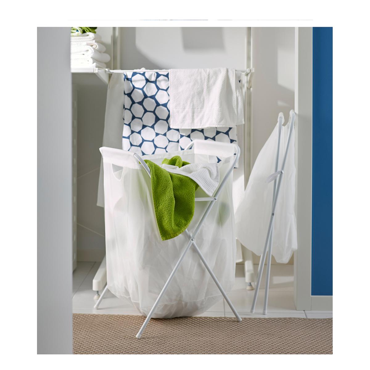 SLIBB Washing bag, set of 2, white - IKEA