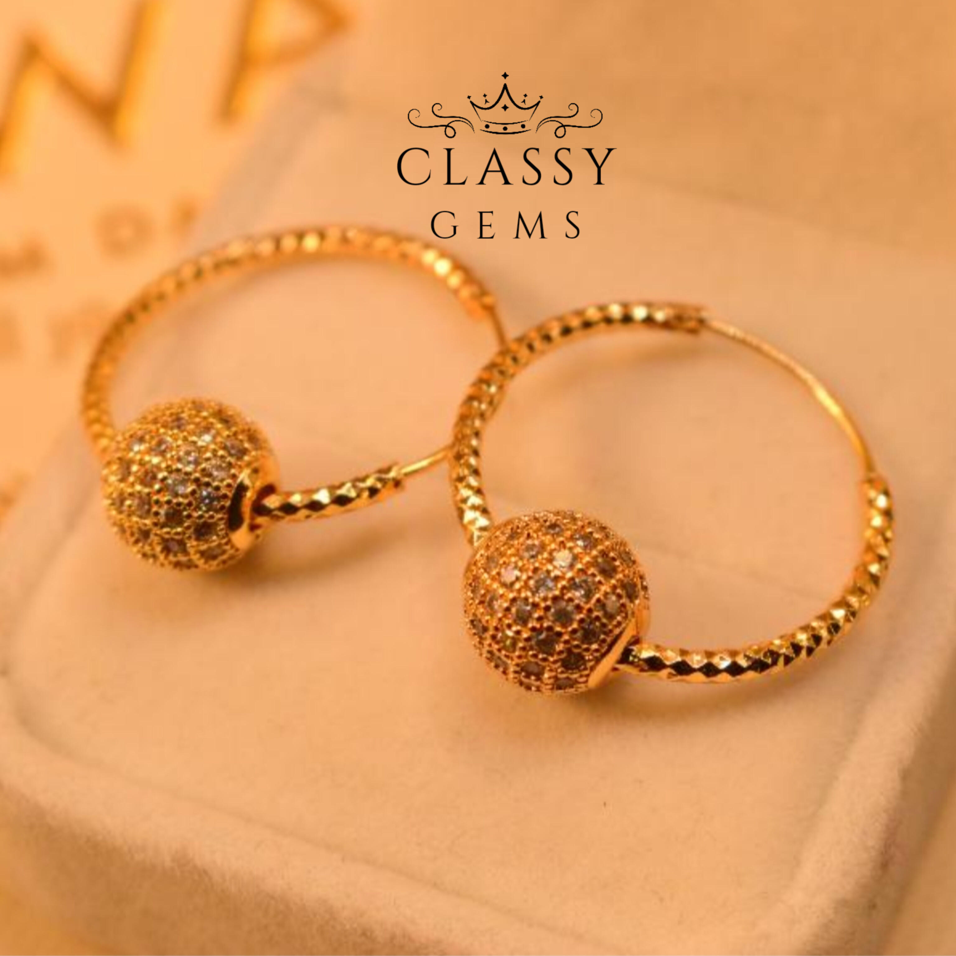 Classic Golden Beautiful Balliyan Earrings For Girls/Women. Earrings Set/ classygems/Earrings/ Jewellery for girls.Weeding Jewellery. Eid Earrings. Balliyan for Girls.