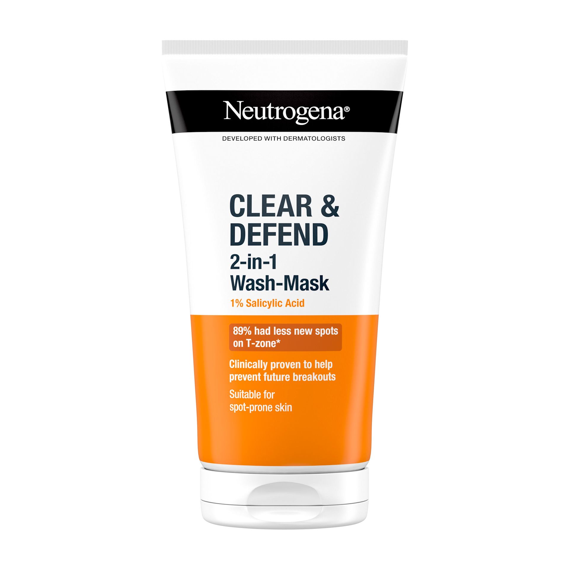 Clear & Defend 2-in-1 Wash-Mask | Facial Cleansing Care | 150ml