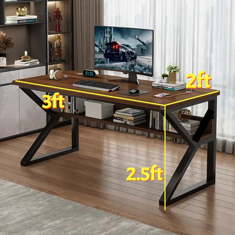 Gaming Table and Office working Table, Study Table, Writing Table, Laptop Table, Computer Table, Metal powder coating iron frame, best suited for Home Office and Living Room Furniture,