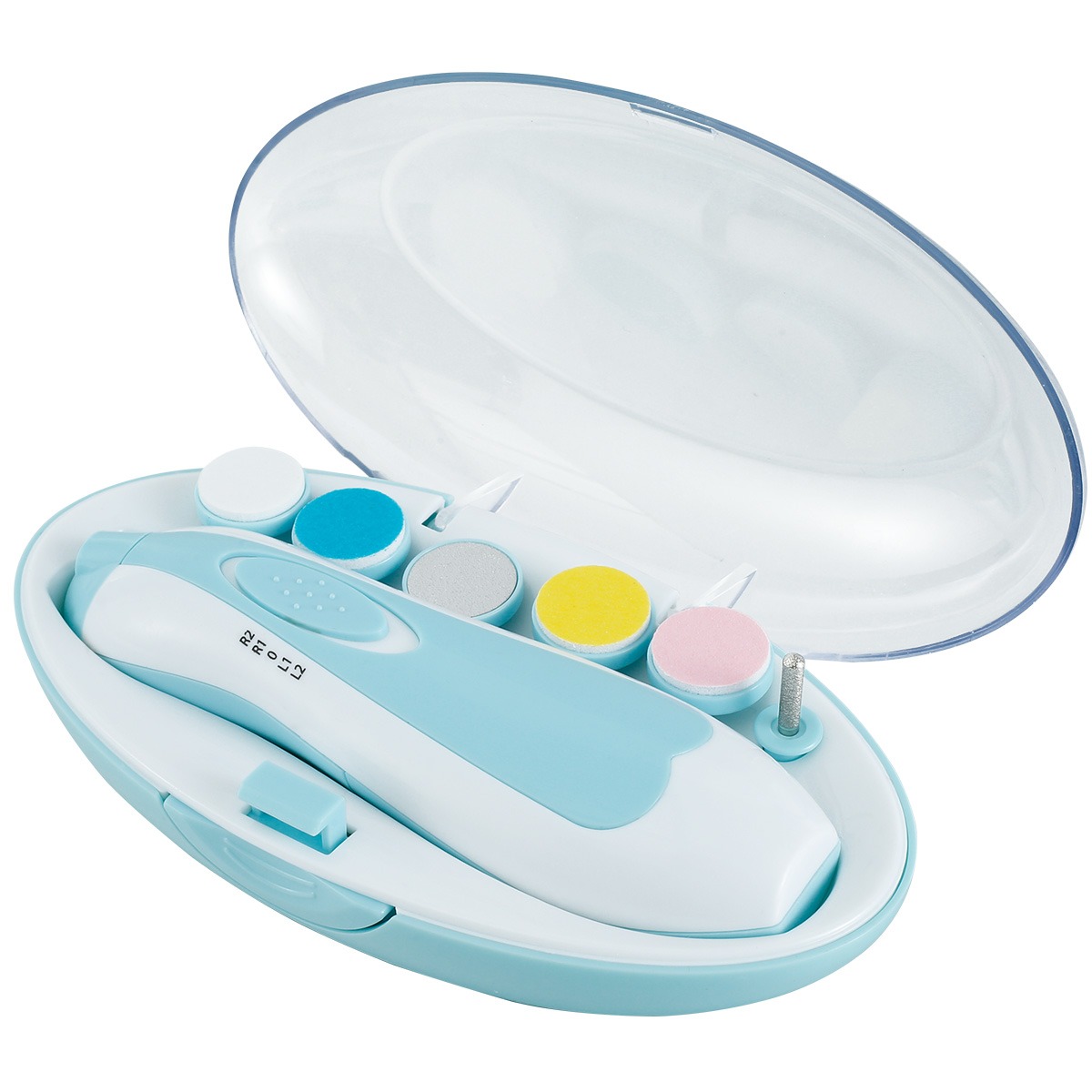 6 in 1 Electric Baby Nail Trimmer and File with LED Light  Safe Gentle Nail Cutter for Newborn Infant Toddler Kids  Portable Baby Manicure and Pedicure Set for Soft Nail Care