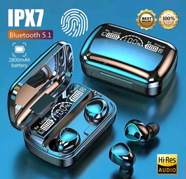 M10 &stearo TWS i12 Double Wireless tws i7sBluetooth Hand Free with Power Bank Stereo Earphones White bluetooth ear phone for all cell phones use price in Pakistan