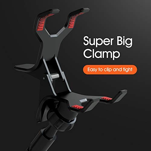 Mobile Stand Holder Metal Built - Cell Phone Stand Perfect for Video Table Online Class Home Bed Flexible Charging Hand Bike Movie Office Gift Desktop Heavy Duty Lazy Mount Multi Angle Clamp