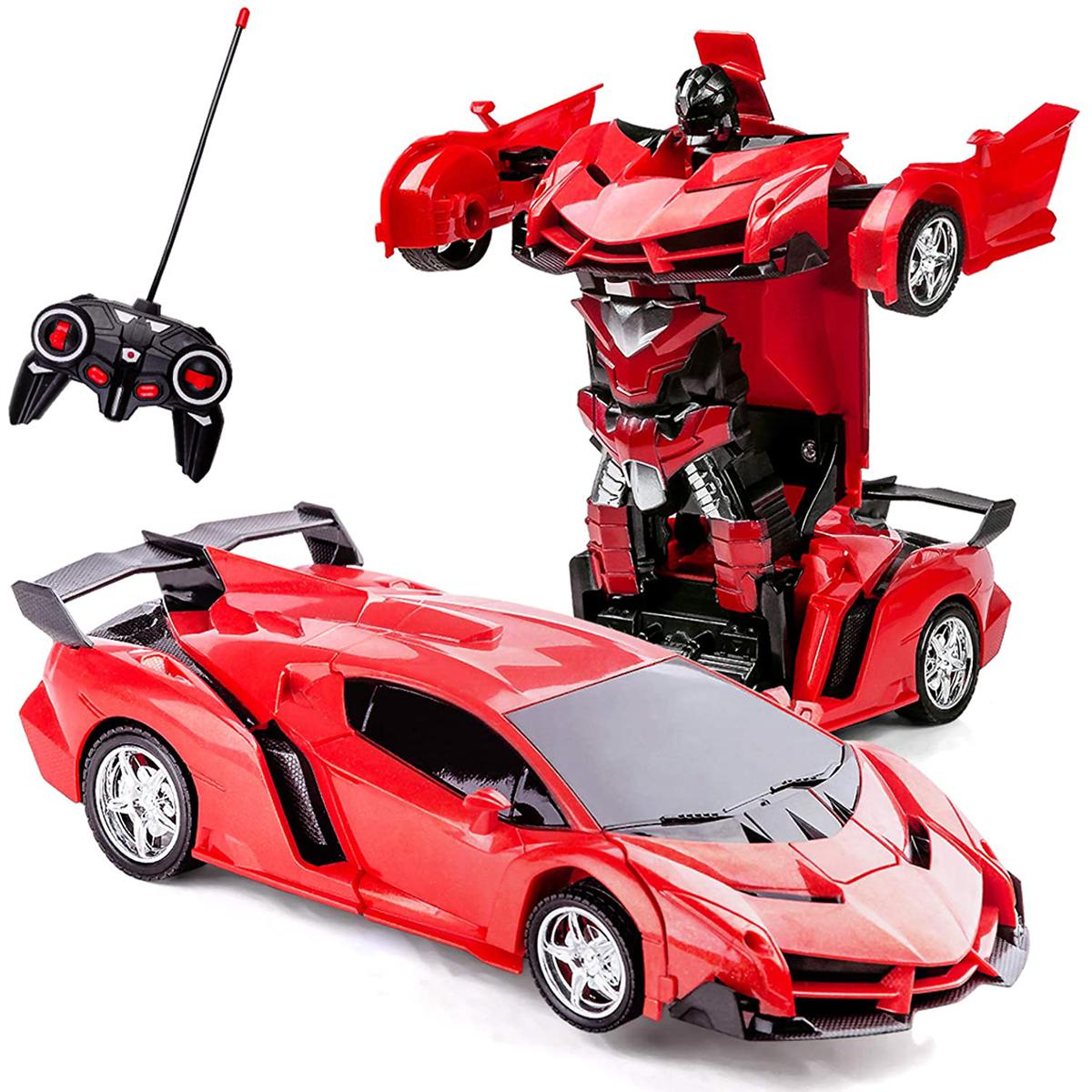 Remort Control Rechargable Transformer Robot Car Toy For Kids