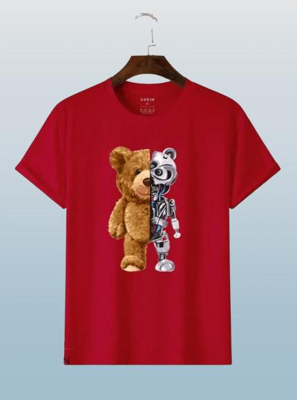 Summer Collection Robot Skull Printed New Stylish T-shirt For Men and Boys
