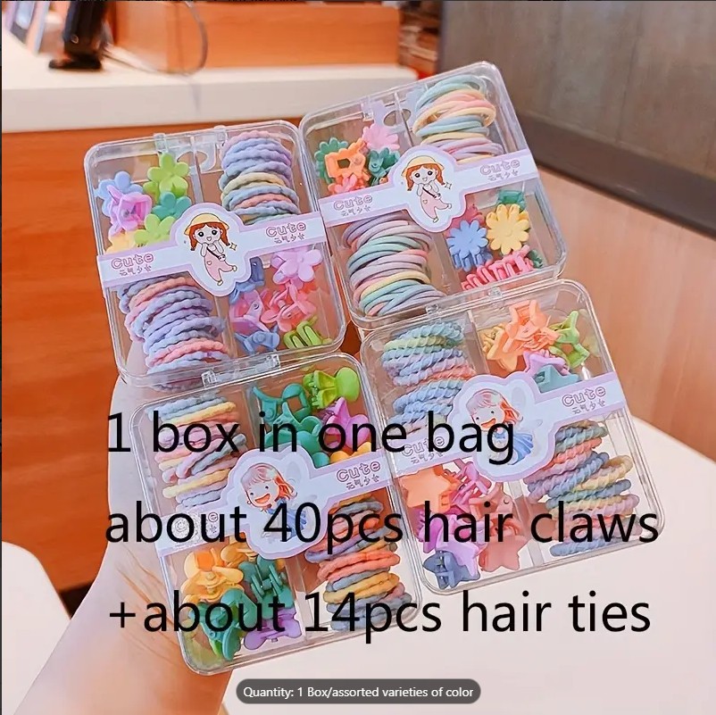 Children's Cute Candy Cartoon Rubber Bands & Girls Colorful Elastic Hair Bands - Lovely, Durable, and Sweet Hair Accessories for Kids, Ponytails, Braids, and More | High Elastic Hair Ties with Cartoon & Animal Designs, Stickers, and Mixed Styles
