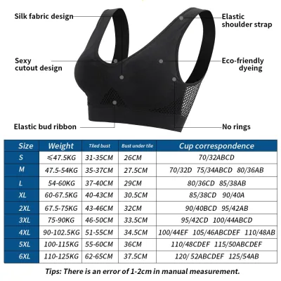 Sports Bras For Women Unwired Bras Wireless S-4XL Plus Size Sexy Backless  Push Up Seamless Mesh Top Bra Without Bones Frame Bras
