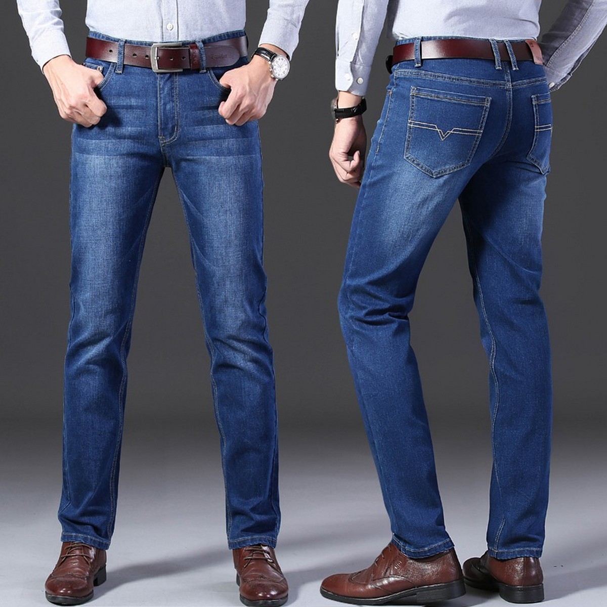 Stretchable jeans for sales men