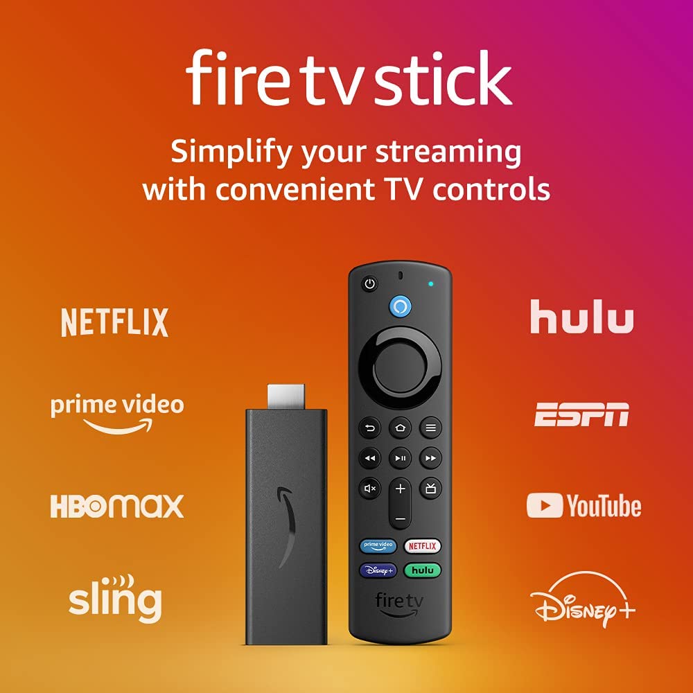 Fire TV Stick HD (NON 4K) with Alexa Voice Remote (includes TV controls),  HD streaming device