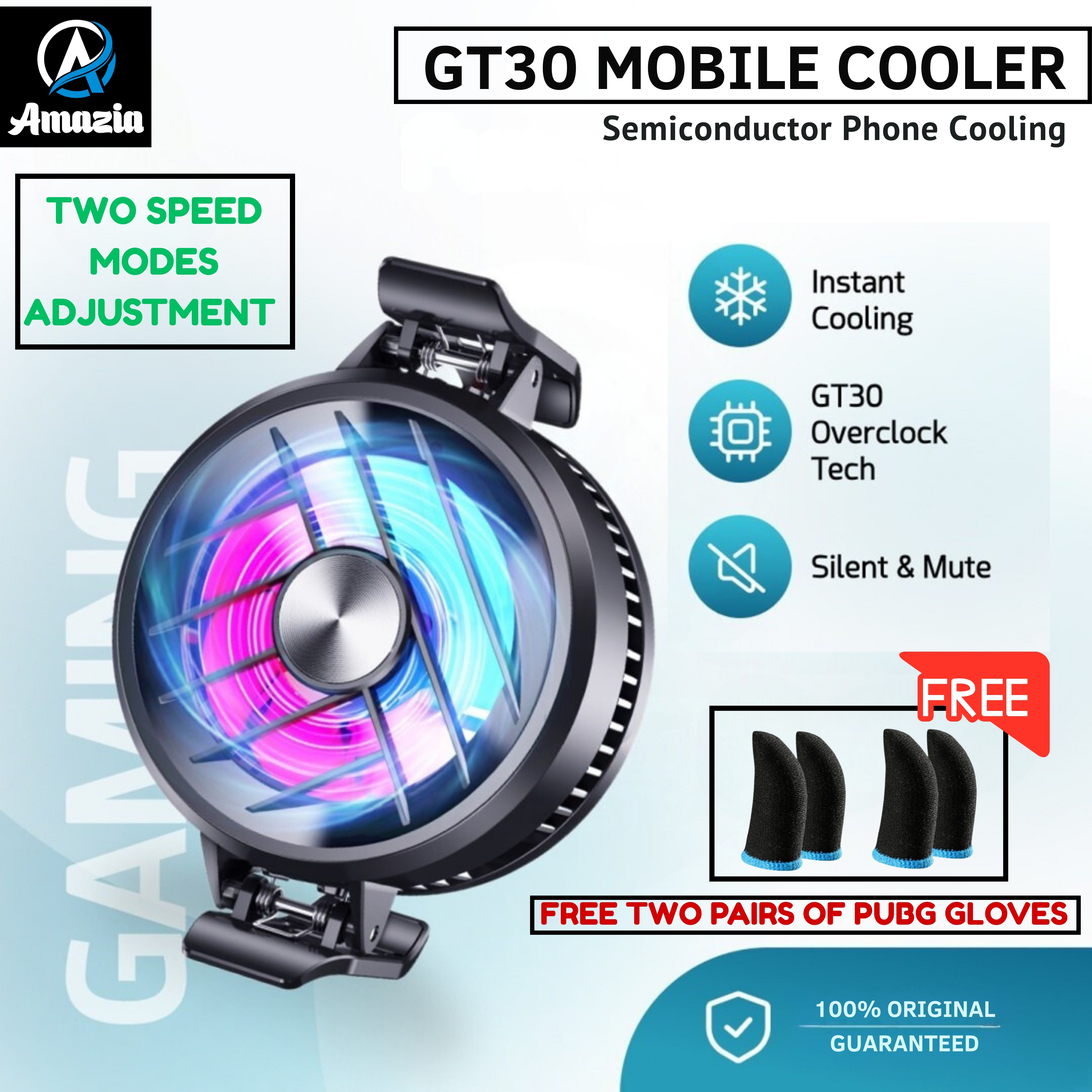 S6 Magnetic Semiconductor Phone Cooler Mobile Cooling Fan Phone Radiator Fan Portable Mobile Phone Cooling Fan Game Cooler For Tablet & Phones For PUBG Phone Cooler System Heat Sink Controller