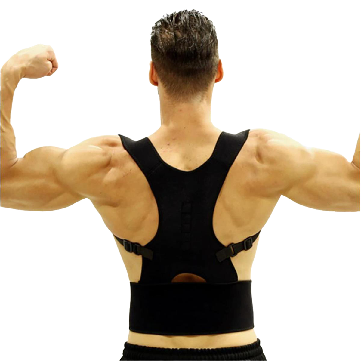 Real Doctor Magnetic Posture Corrector Therapy Clavicle Back Straightener Shoulder Support Brace Lumbar Belt Correction Adjustable Men Women