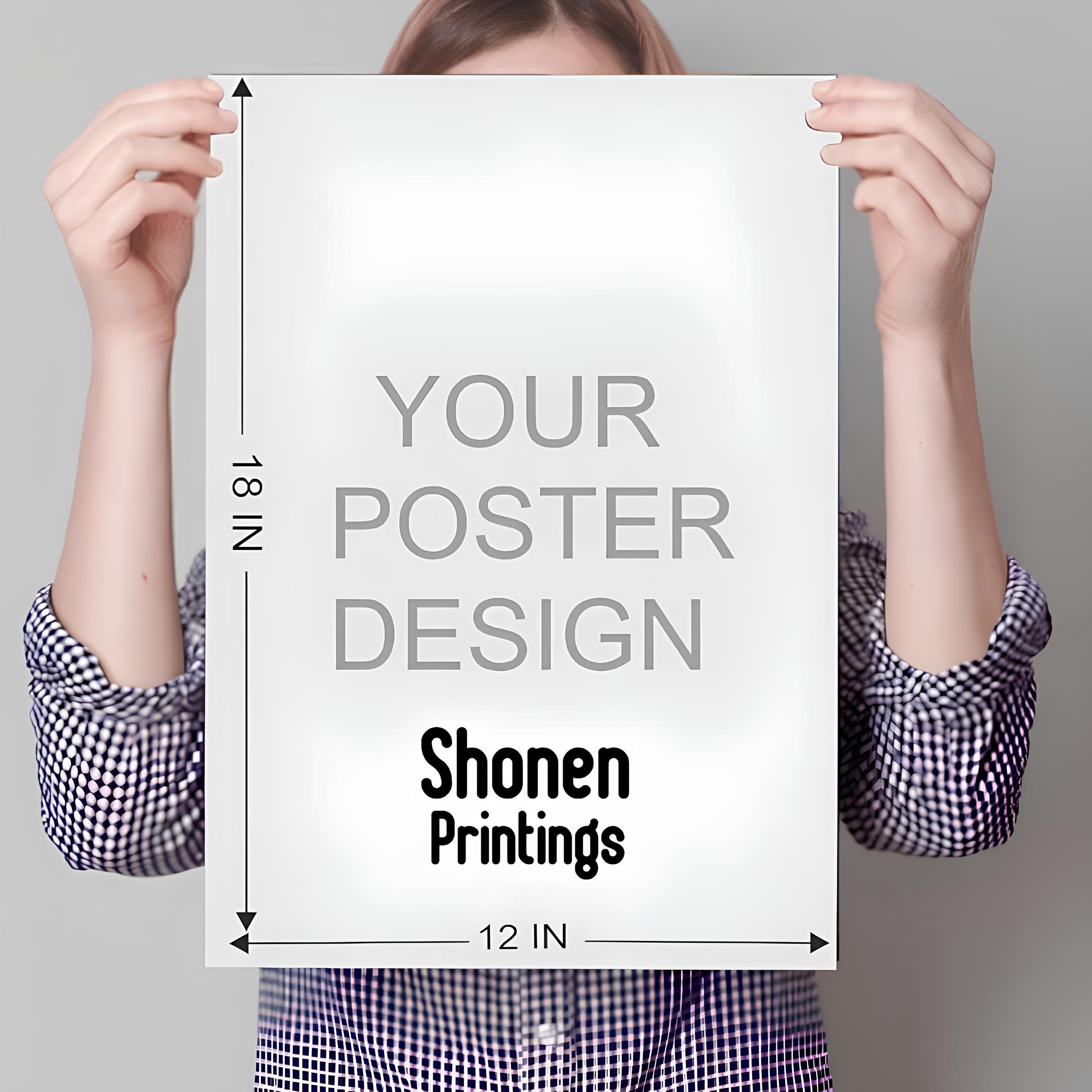 Custom Printed Large Posters Design Your Own Wall Art Best Quality Posters Customizable 18x12 Inches Premium Wall Decor