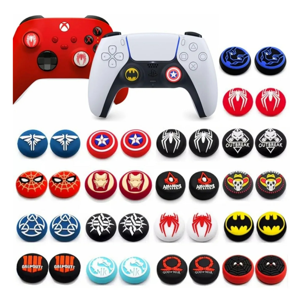 Universal Thumb Grips for PS5, PS4 & Xbox Controllers Enhanced Control Thumb Grips for PlayStation & Xbox Gamepads