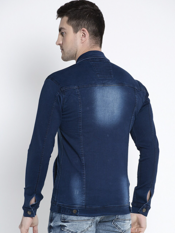 Mens Clothing Denim Jacket Stretchable