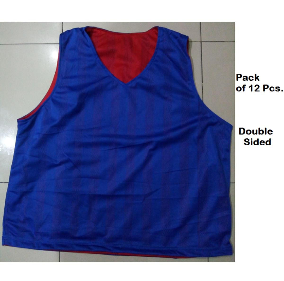 Football Bibs Vest In Mesh Training Vest  blue vest football hockey vest green Multi colour 12 Pcs.