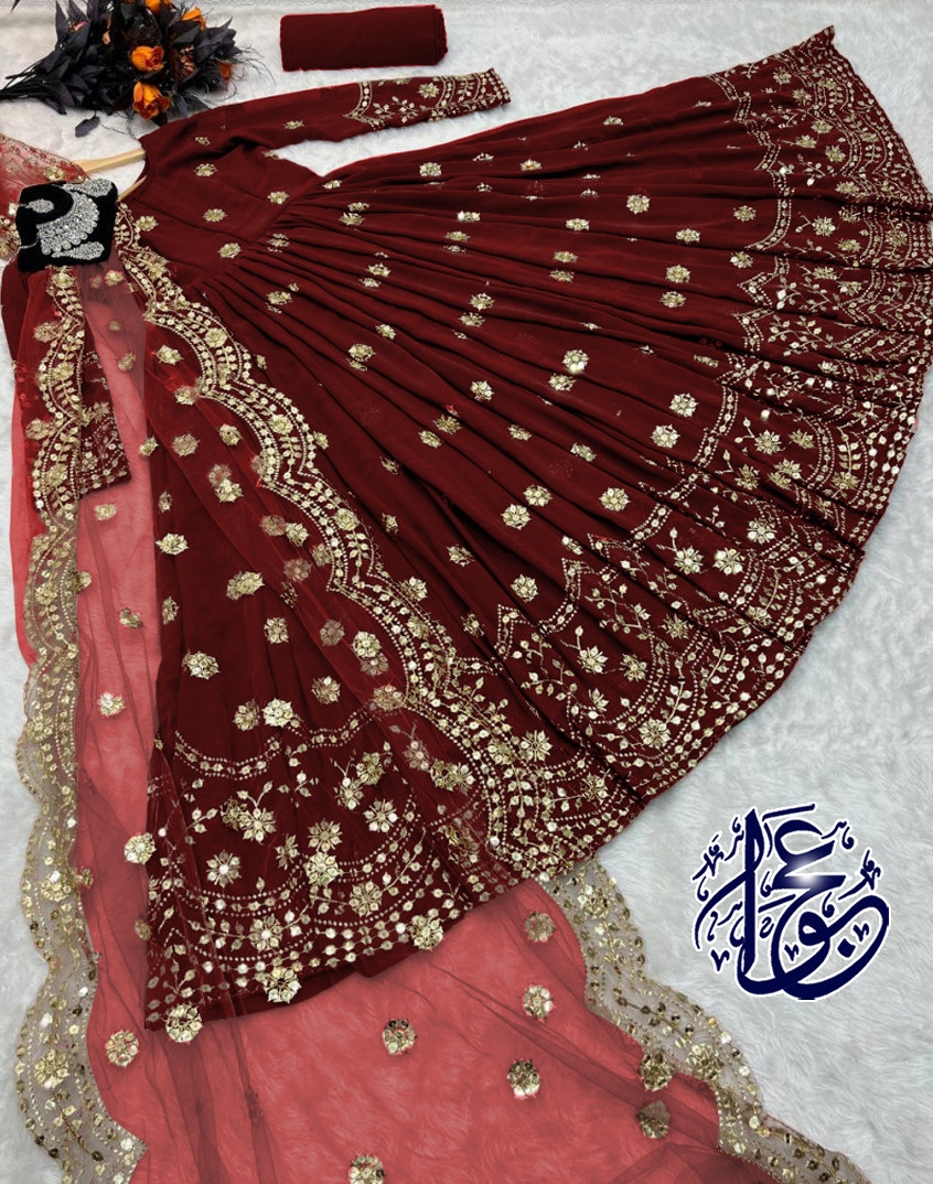 Best Selling - Mahbas 3Pc Embroidered Dress main image 1