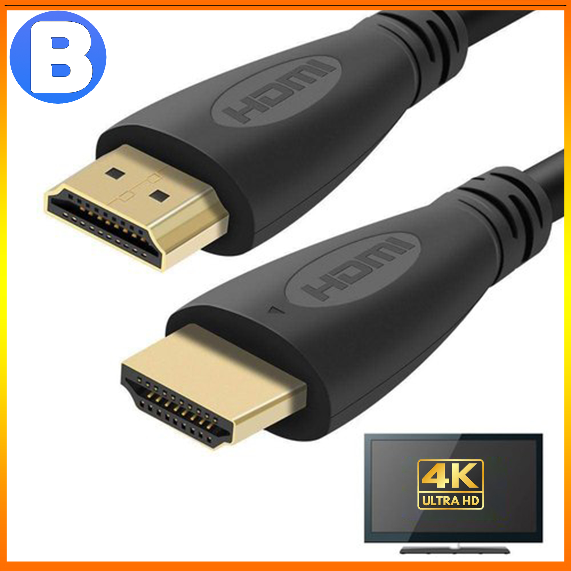 HDMI Cable FULL HD 1080P 4K Resolution For PS5, XBOX & Android BOX