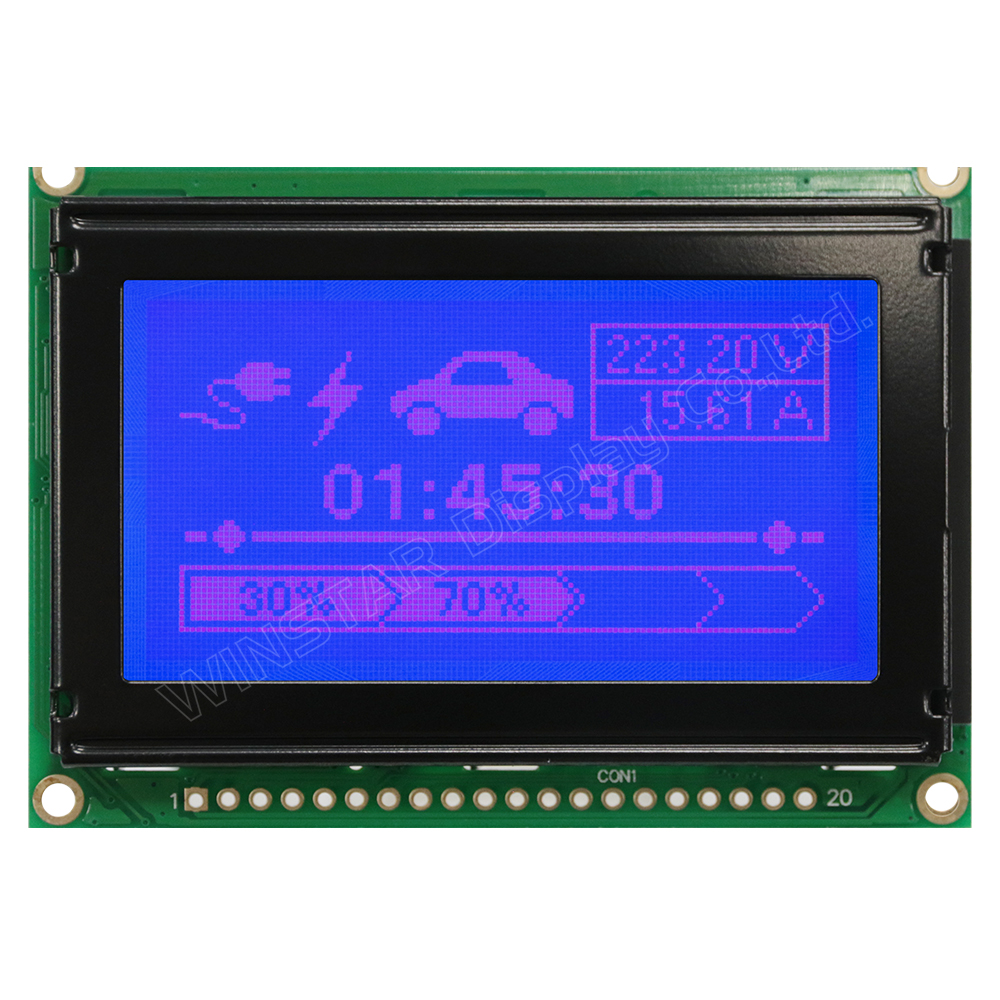 128x64 Jhd12864e Blue Color 128 By 64 Graphical Lcd