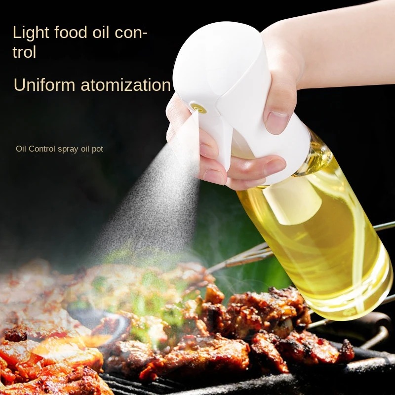 200ml Stainless Steel Olive Oil Sprayer Bottle with Adjustable Nozzle and Leak-Proof Design