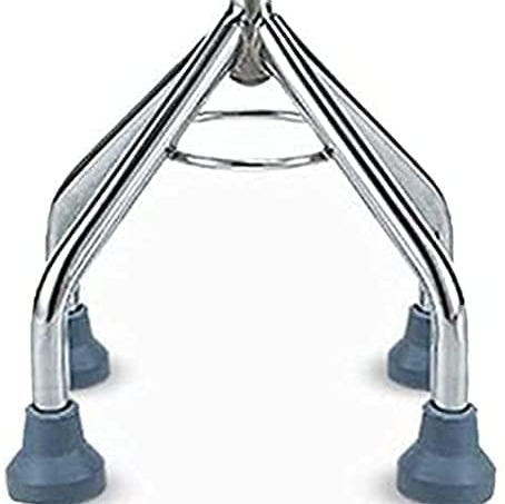 4 Durable Replacement four pad Walking Stick Rubber/Cane Tips, Extra Stability, Non-Slip Grip
