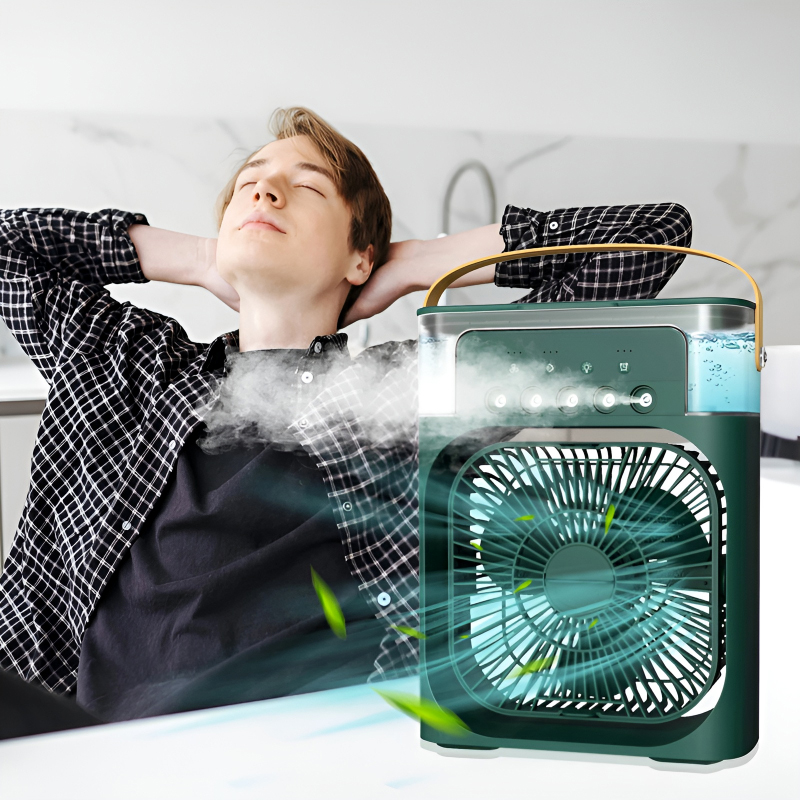 Portable Mini Air Conditioner Mist Fan 10-Inch Rectangle Portable