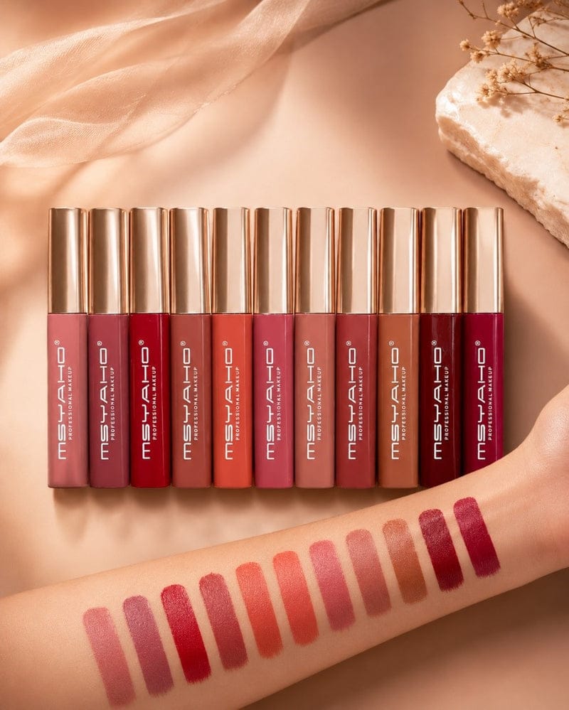 MSYAHO 12pcs Matte Lipgloss Set