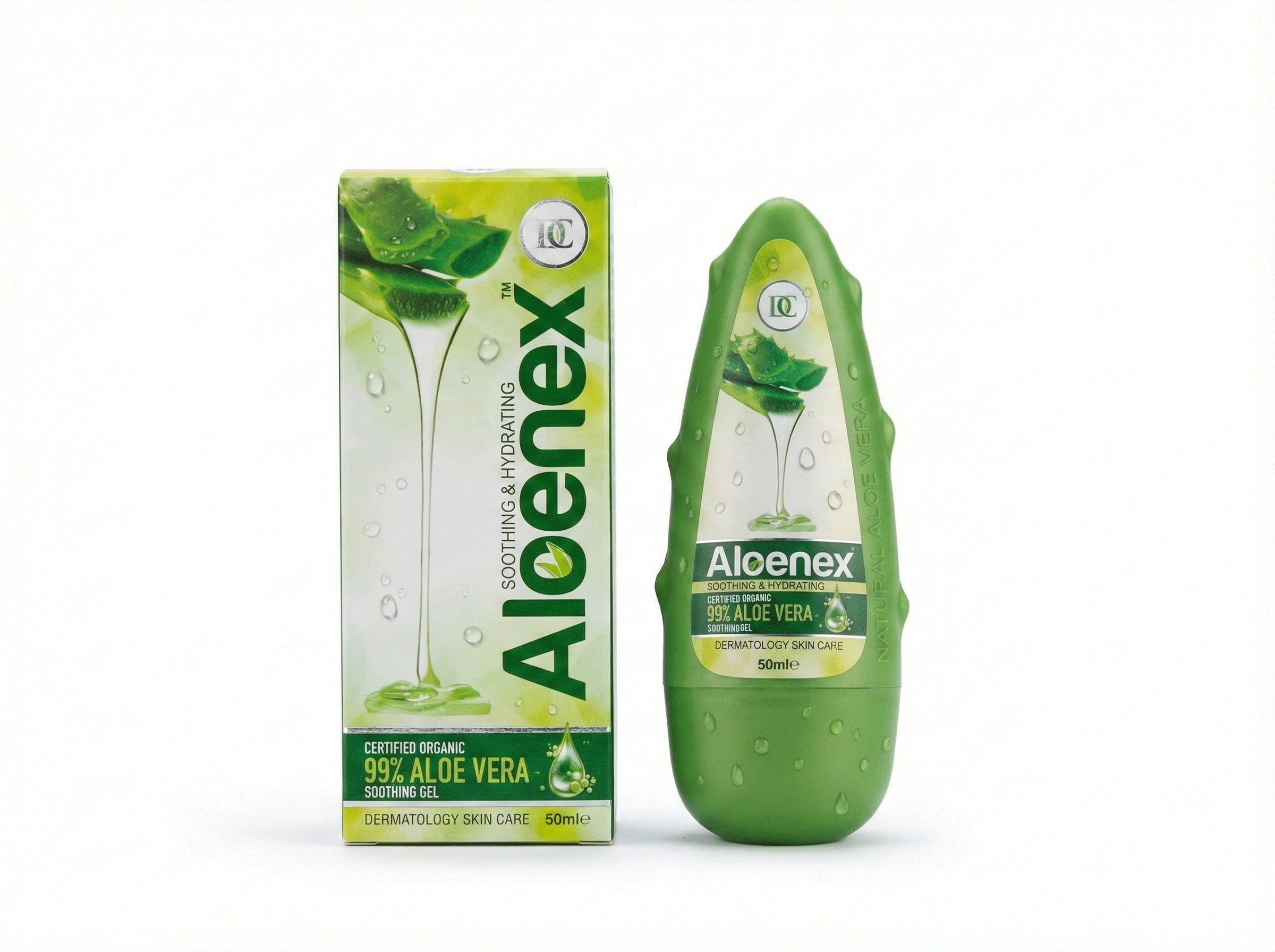 Aloenex Natural Aloe Vera Gel | Moisturising Skin Care | 50ml