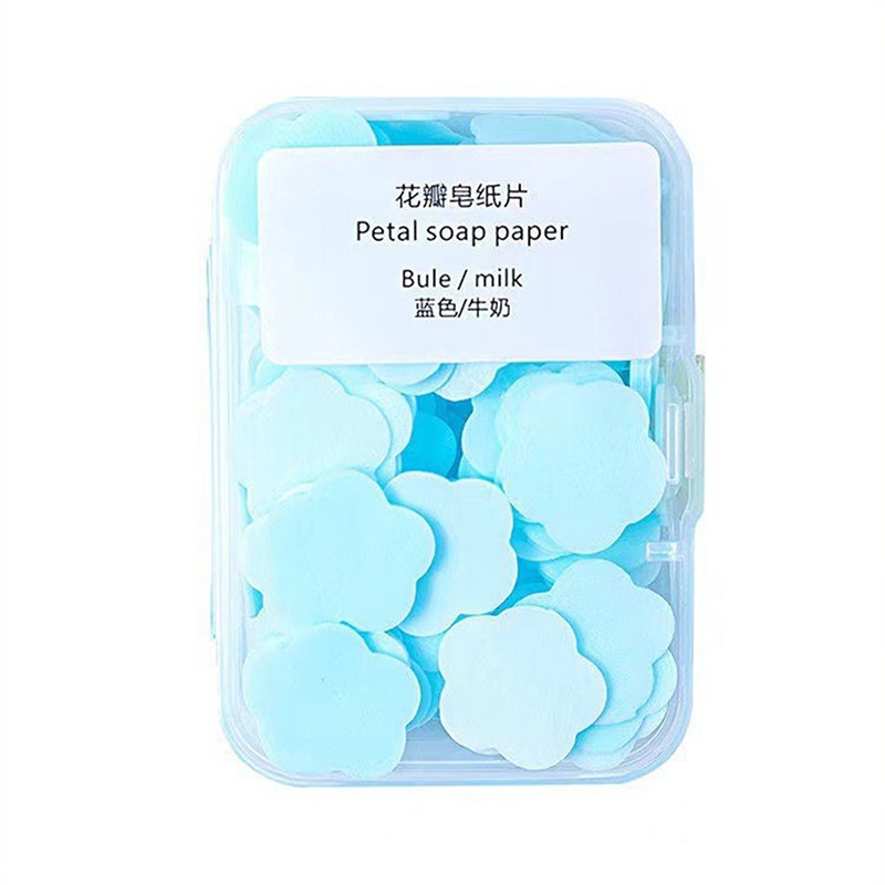Disposible Paper Soap Cute Mini Hand Soap Flower Shape Travel Paper Soap (Pack Of 2)