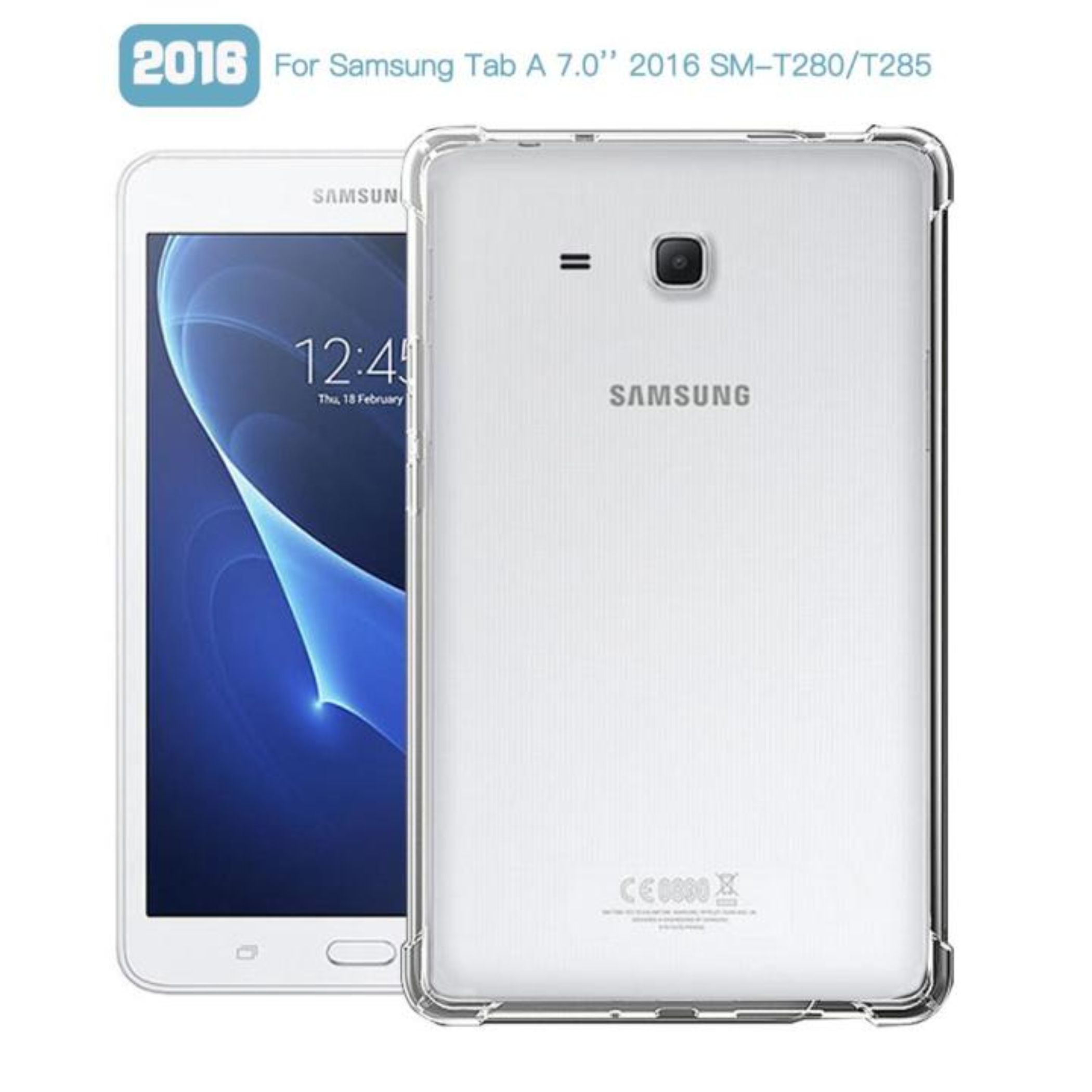 Samsung Galaxy Tab A 7inch 2016 SM-T280 T285 Tablet Case Transparent Cover Tpu