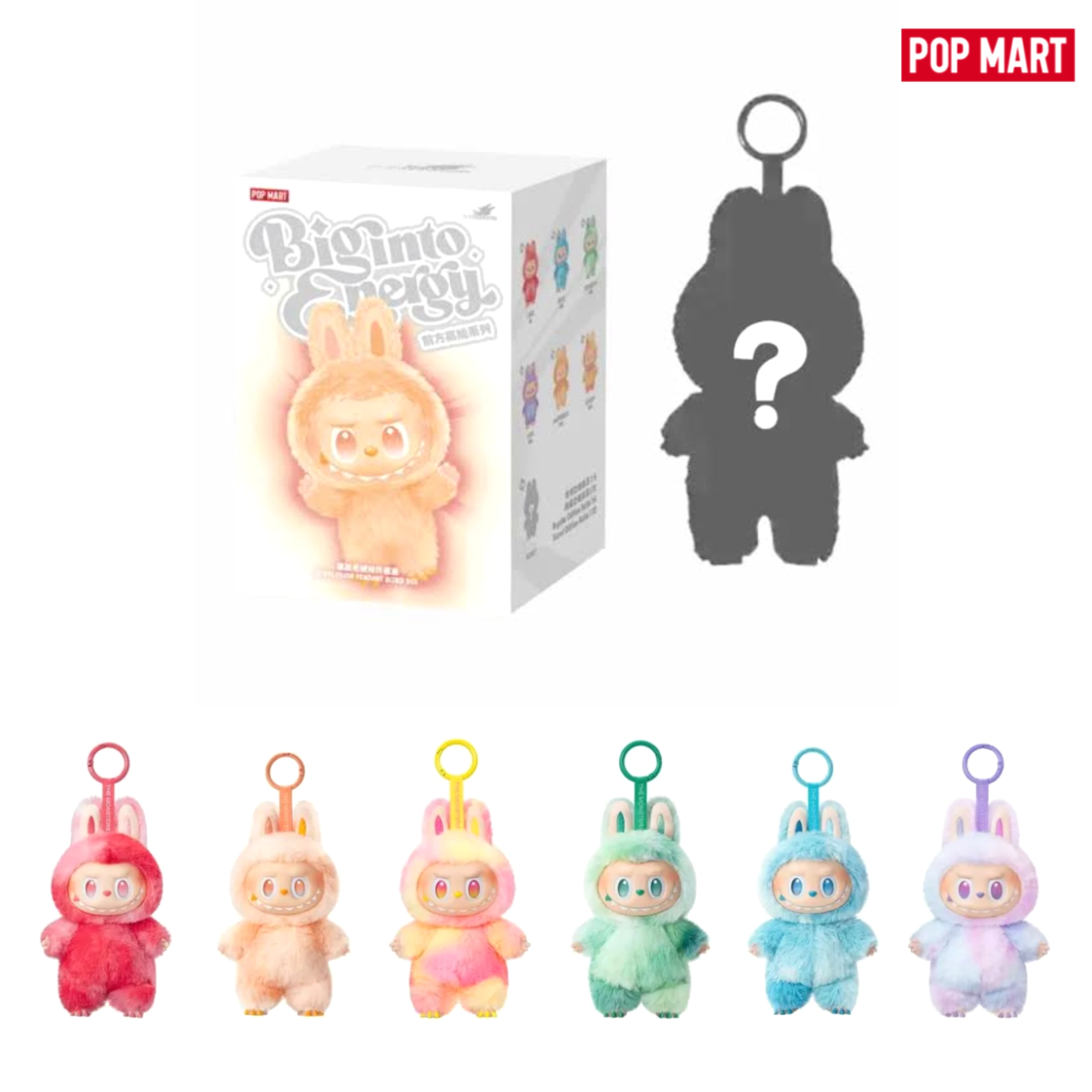 Labubu Doll Blind Box V3 - 7inches / 17cm Original Size – Original Quality Labubu Dolls Toy Key Chain Premium Labubu Plushie Monster - Original Labubu Big Into Energy Collection with Hanging Loop