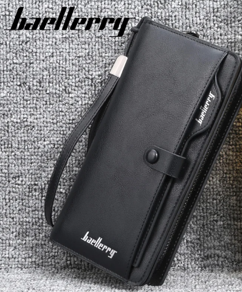 Unisex Cow Leather Long Zip Wallet For Men And Women Luxury Business Style Black Brown All Season Classic Design