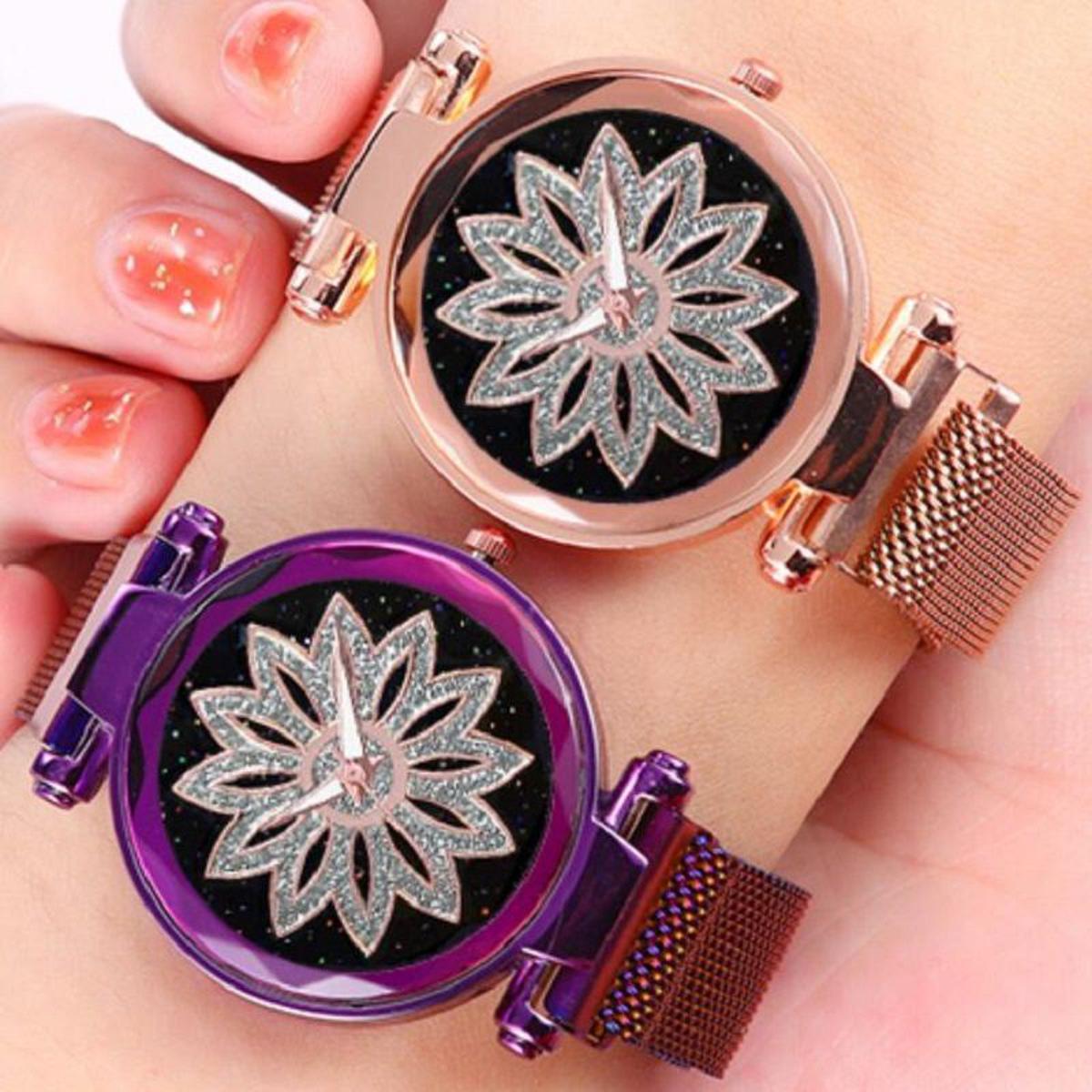 Luxury Women Watches Magnetic Female Clock Quartz Wristwatch Fashion Ladies Wrist Watch