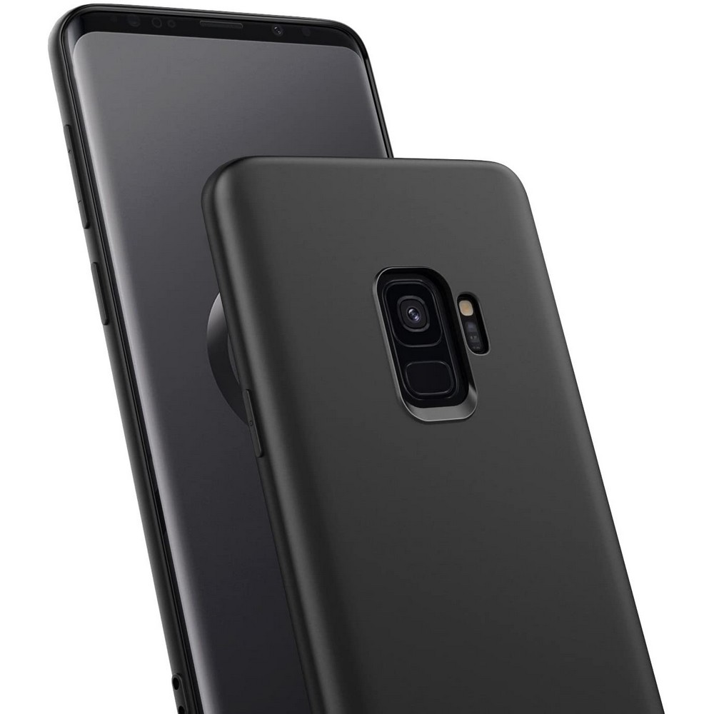 Samsung S9 Matte Black Soft Silicon Back Cover