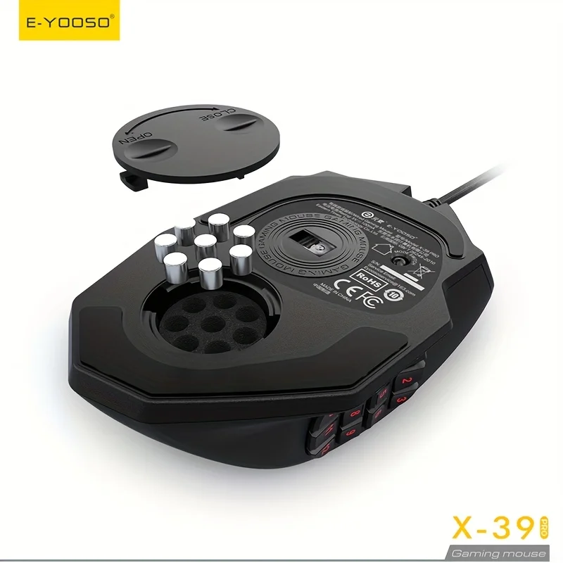 E-YOOSO X-39 Pro Wired RGB Gaming Mouse with 16400 DPI with 19 Programmable Buttons and Extra Fire Button 20 98e7ce358dba5d5633e07f93aa44bb72