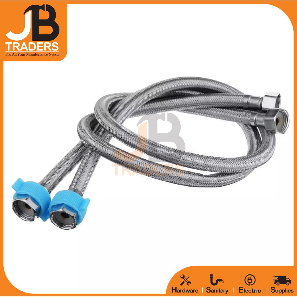 Pair of 18 / 24 inches Heavy Duty Connection Pipe for geyser, commode and  basin mixer tap connection