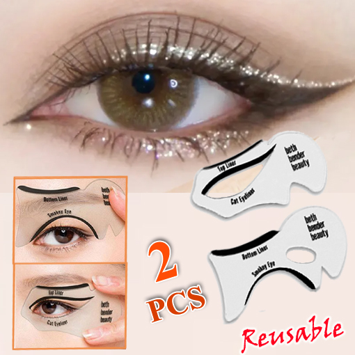 Eyeliner Stencils Winged Eyeliner Stencil Models Template Shaping Tools Eyebrows Template Card Eye Shadow Makeup Tool