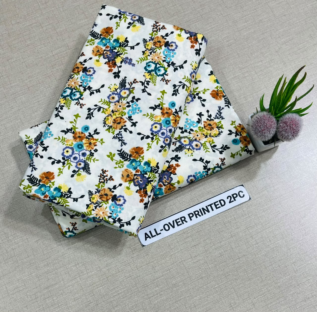 UN-Stitched Digital Printed All Over 2 PCs For Summer Season 20+ Designs & Color