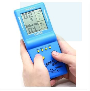 Brick Game Console for Kids – 9999-in-1 Classic Handheld Video Game (Pack of 1, Random Color)