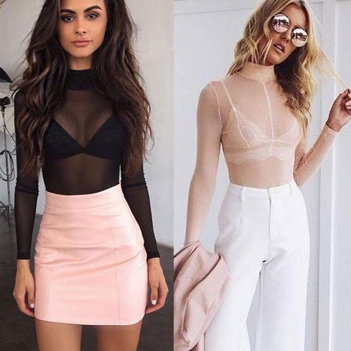 loose sheer top