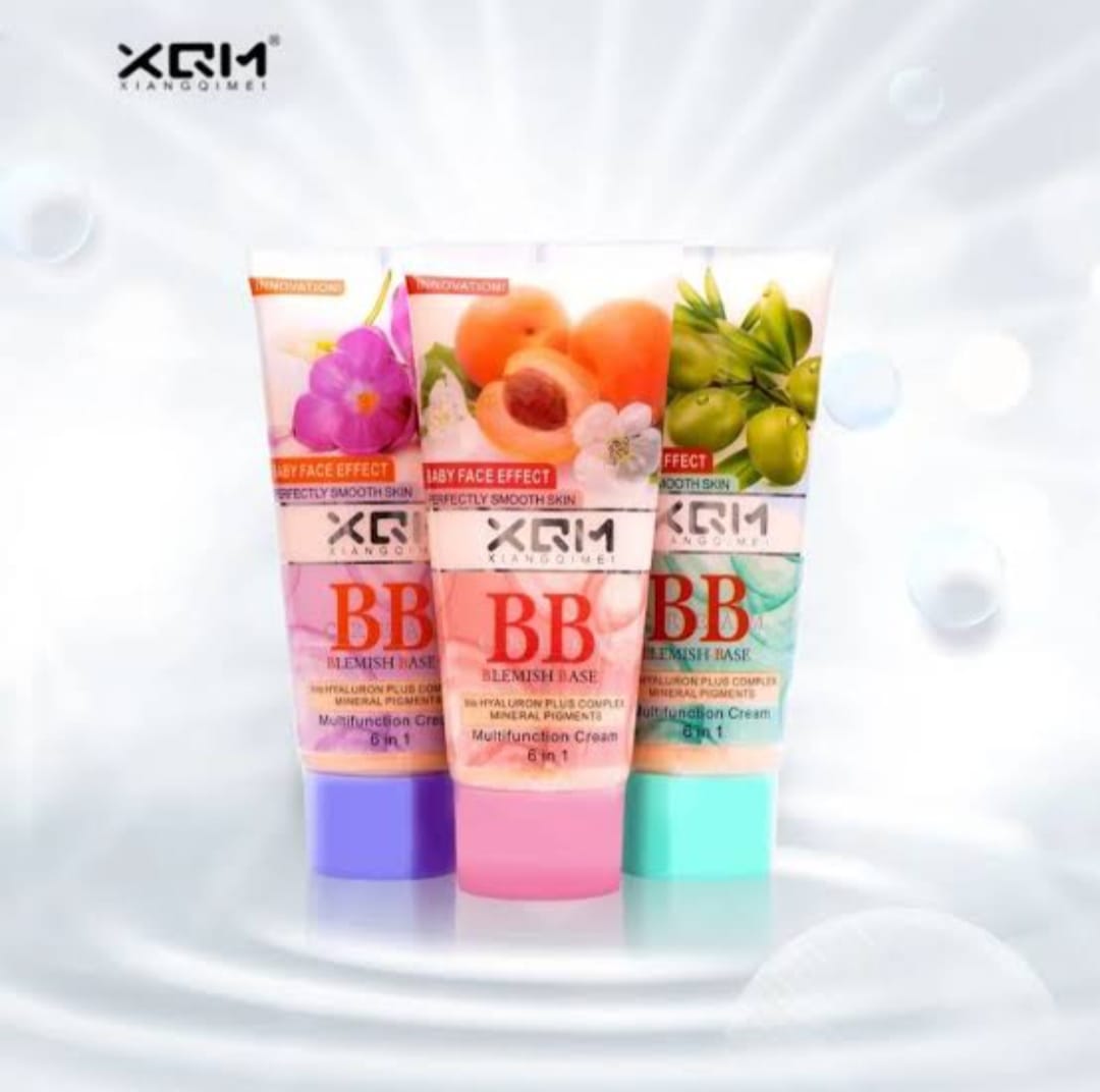 Original XQM BB Cream Green Olives Blemish Base Peach Multifunction 6 in 1 baby face foundation