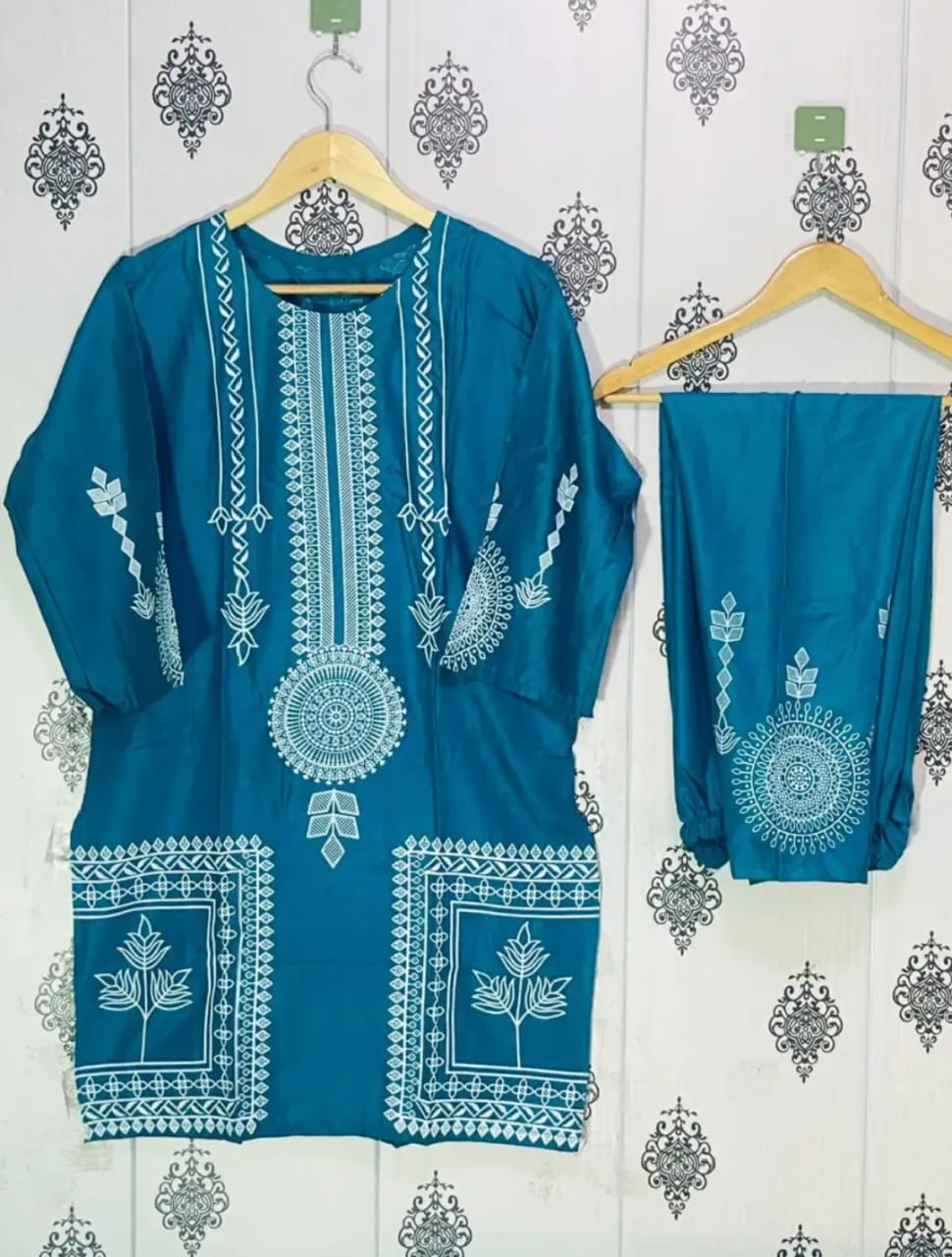 Circular Flower Stitiched  Dress