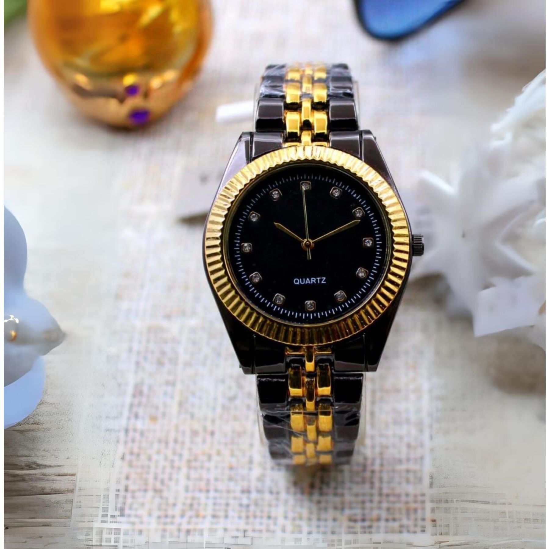 Bin-b Nautilus Watch for Men Stainless Steel Strap Quartz Watch Business and Ultra Thin Style Multiple Colors