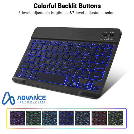 Rechargeable Bluetooth Wireless Backlight Keyboard for mobile-laptop-tablet & Android Led Smart Led i-pad with Long Battery Backup