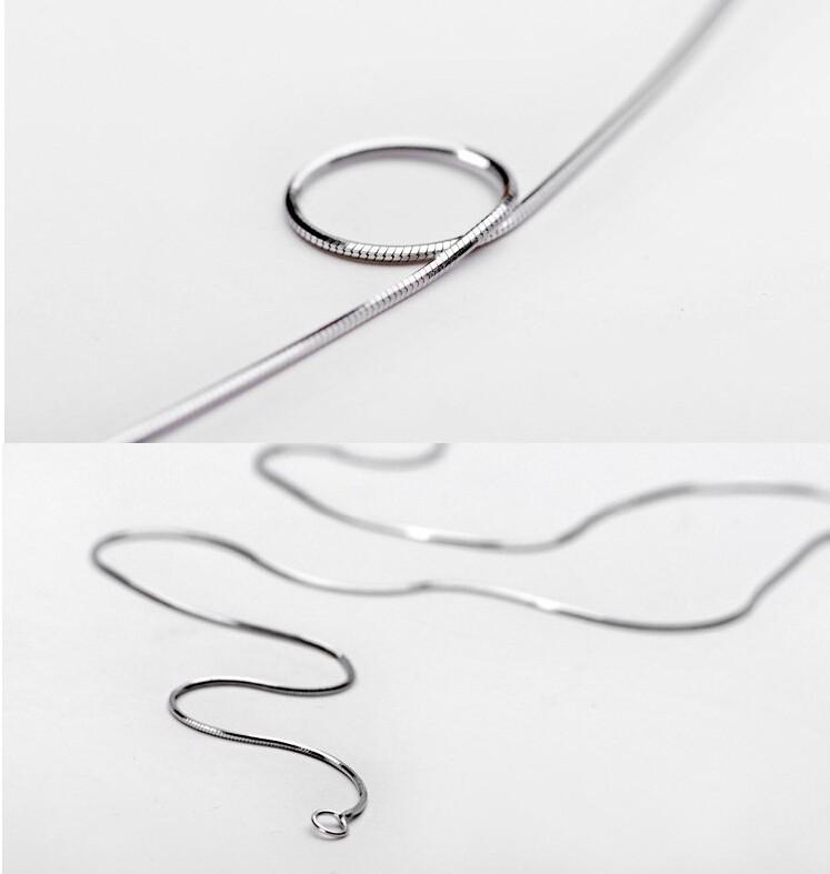 Pip Store Fashion Mens Womens Sell Silver Jewellery Snake Chain Necklace