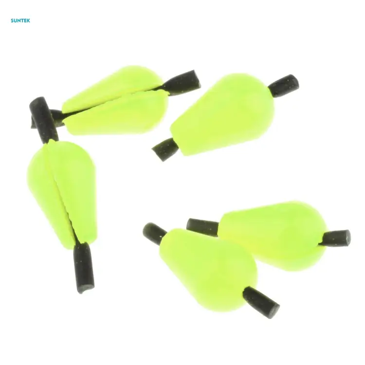 15pcs Float Foam Tear Drop Strike Indicator Fly Fishing Strike Fly Fishing  Bobber (Fluorescent Yellow x 5 + Red x 5 + Green x 5)