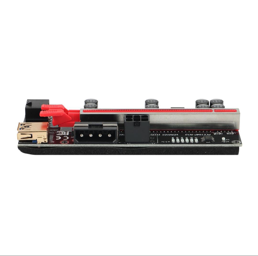 GPU PCIE Riser 1X to 16X PC Graphics Extension Powered Riser Adapter Card for Computer with USB 3.0 Cable & 6 PIN Power Cable for GPU Mining External Image Card Expension pcie slot (G Store) GPU riser for PC computer